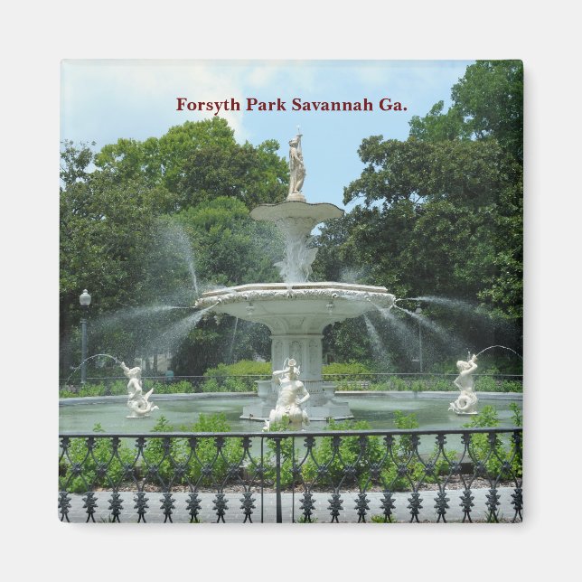 Aimant Forsyth Park Savannah Ga. (Devant)