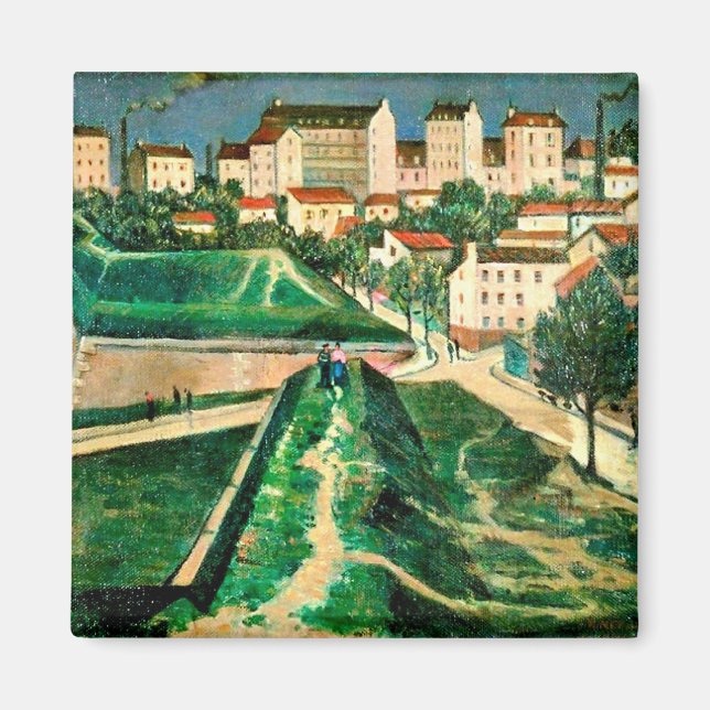 Aimant Fortification de Paris par C.R.W. Nevinson, 1913 (Devant)