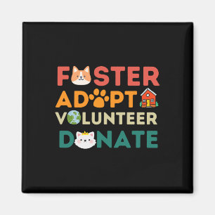 Aimant Foster Adopter Bénévole Faire Don Animal Rescue Sh