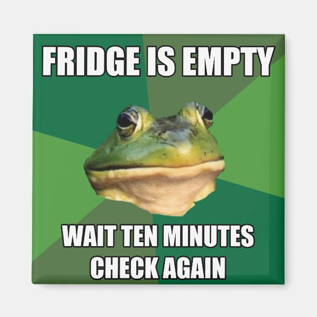 Aimant Foul Bachel Frog Frigo vide (Devant)