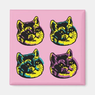 Aimant Four Kittens Amoureux des chats Fenêtre Décal Pop