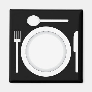 Aimant Fourchette et cuillère de couteau de plat