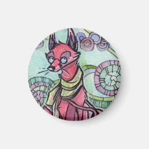 Aimant Fox de hippie