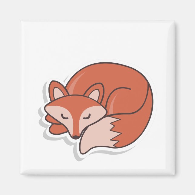 Aimant Fox Sleep (Devant)