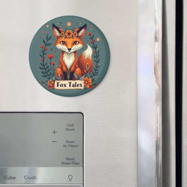 Aimant Fox Tales Boho Woodland Animal (In situ (réfrigérateur))