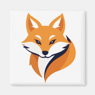 Aimant Fox Vector Art Animal Moderne Ville Urbaine Graphi