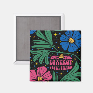 Aimant Foxtrot Delta Tango Flower Boho