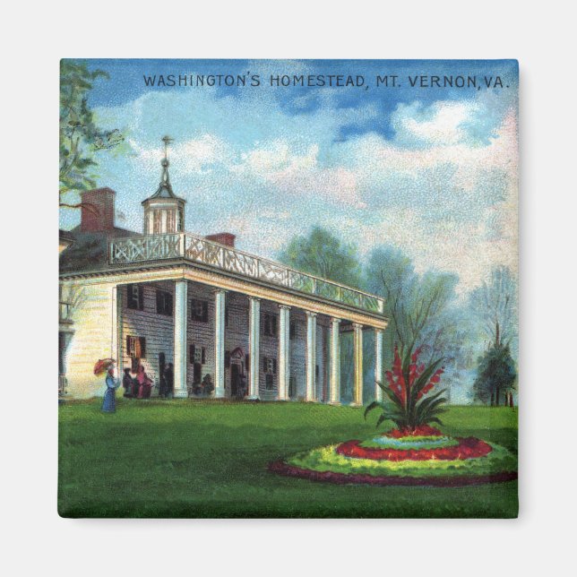 Aimant Foyer de Washington Mt. Vernon, VA (Devant)