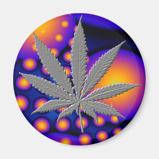 Aimant Fractal2s avec feuille de pot emboîtée