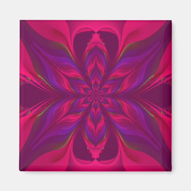 Aimant fractal à la fleur (Devant)
