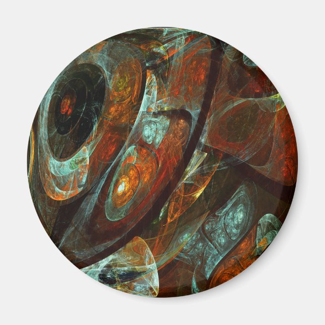 Aimant Fractionner l'art Abstrait (Devant)