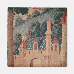 Aimant Fragment d'une tapisserie médiévale