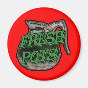 Aimant frais de réfrigérateur de pots