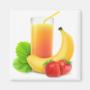 Aimant Fraise à la banane