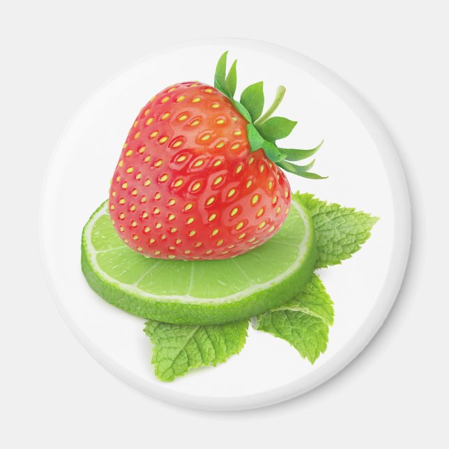 Aimant Fraise et citron vert (Devant)