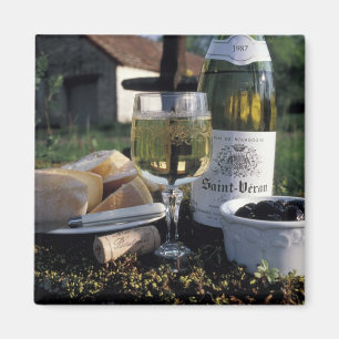 Aimant France, Bourgogne, Chablis. Vin local et
