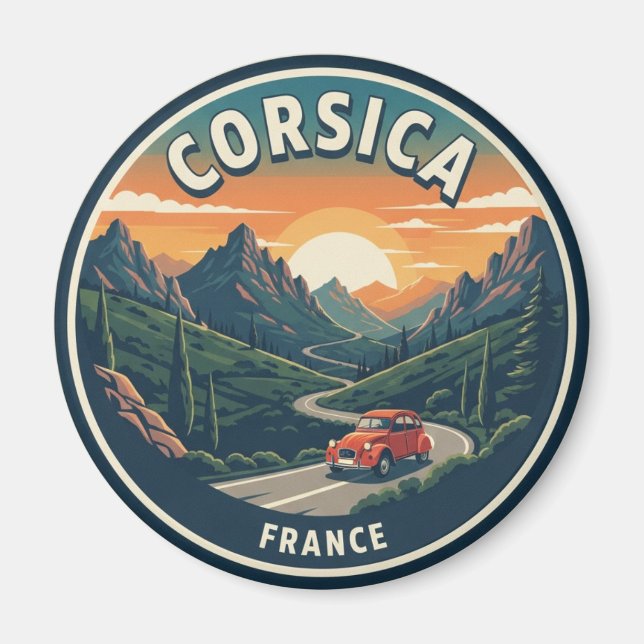 Aimant France Corsica Travel (Devant)