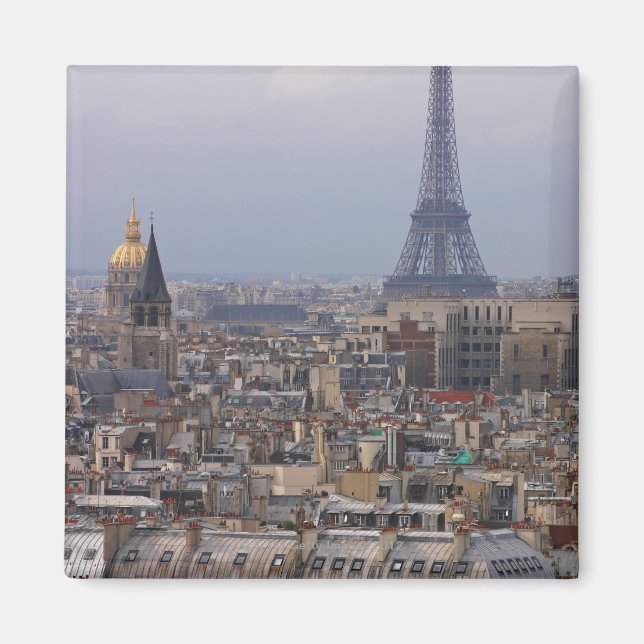 Aimant France, Paris, paysage urbain avec Tour Eiffel (Devant)