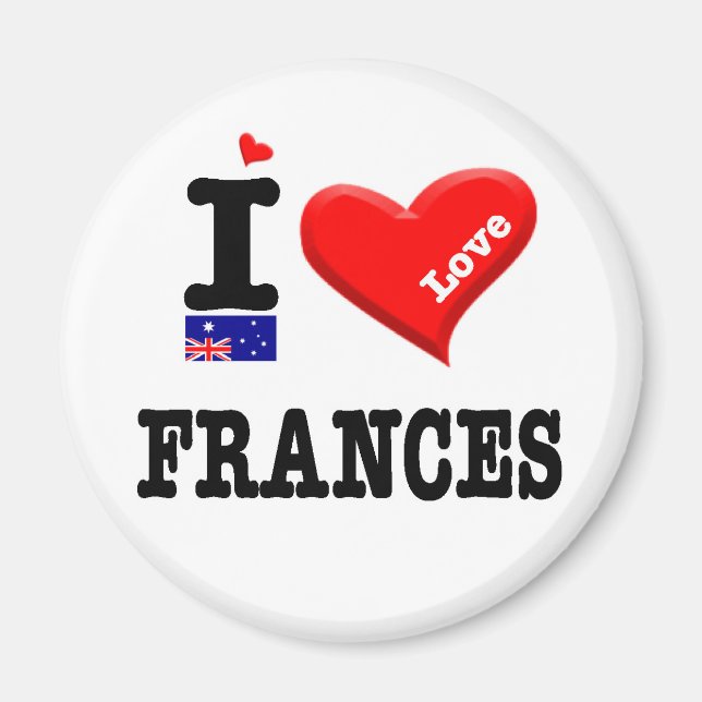 Aimant FRANCES - I Love (Devant)