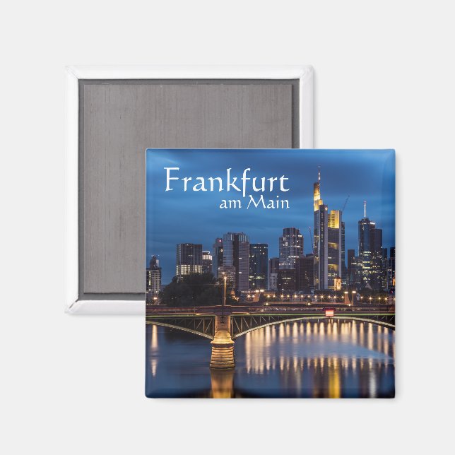 Aimant Francfort Allemagne Souvenir (Recto/Verso)