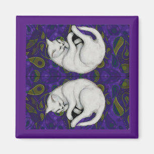 Aimant Franz Marc, Chat Blanc Dormir