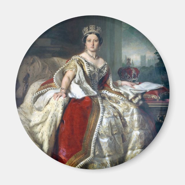 Aimant Franz Winterhalter Portrait Queen Victoria (Devant)