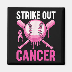Aimant Frapper le cancer Baseball de sensibilisation au c