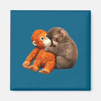 Aimant Frappez le mignon singe