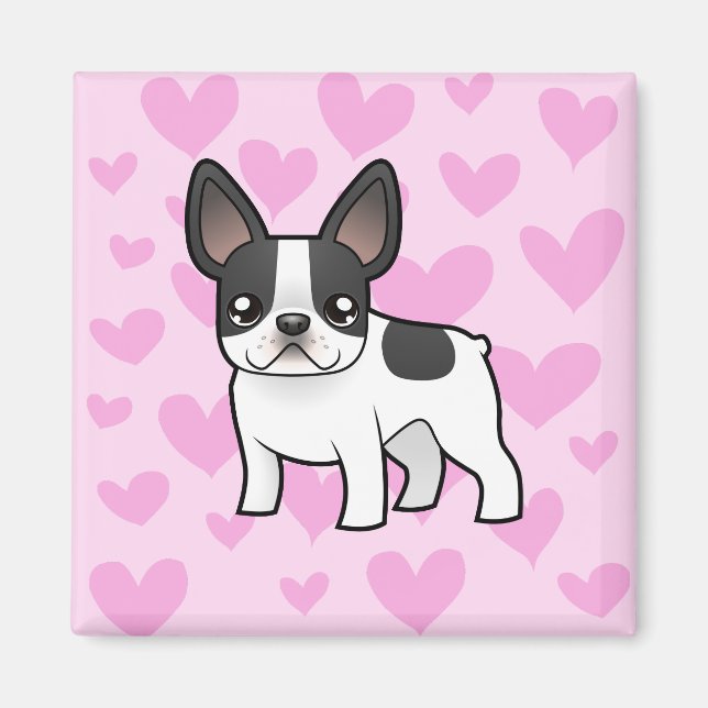Aimant French Bulldog Love (Devant)