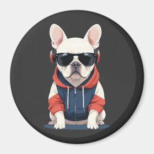 Aimant French Bulldog Portant Sweat - shirt à capuche Fun