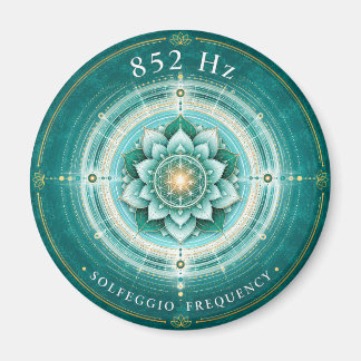 Aimant Fréquence Solfeggio 852 Hz | Fleur de Vie