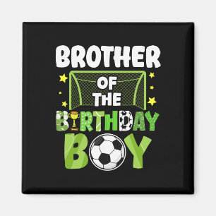 Aimant Frère de football Garçon d'anniversaire Fête de fo