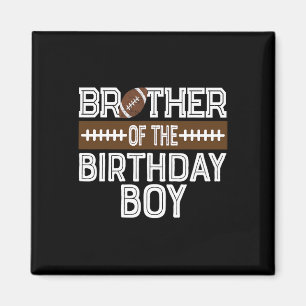Aimant Frère De L'Anniversaire Garçon Football 1er Annive