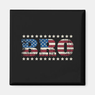 Aimant Frère Drapeau Américain Patriotique Usa 4 Juillet