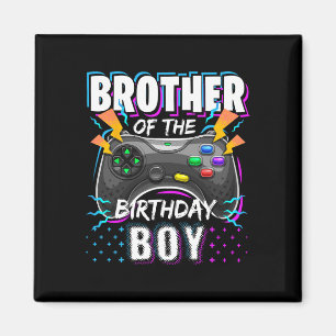 Aimant Frère du garçon du jour de l'anniversaire correspo