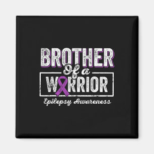 Aimant Frère D'Un Guerrier Épilepsie Frère Ribbo Violet
