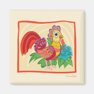 Aimant Frida Kahlo Chicken Graphic