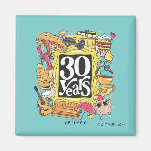 Aimant FRIENDS™ 30 Ans Graphique