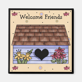 Aimant frigo Birdhouse Pays