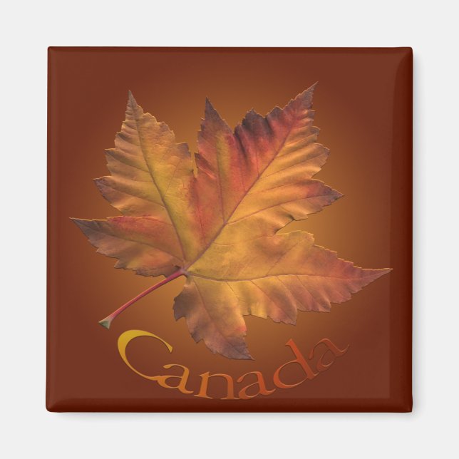 Aimant frigo Canada Aimant feuille d'érable (Devant)