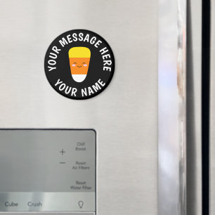 Aimant frigo de maïs bonbon avec texte personnalis
