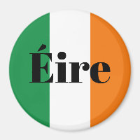 Aimant frigo Éire avec drapeau d'Irlande