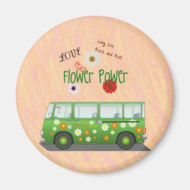 Aimant frigo Flower Power (Devant)