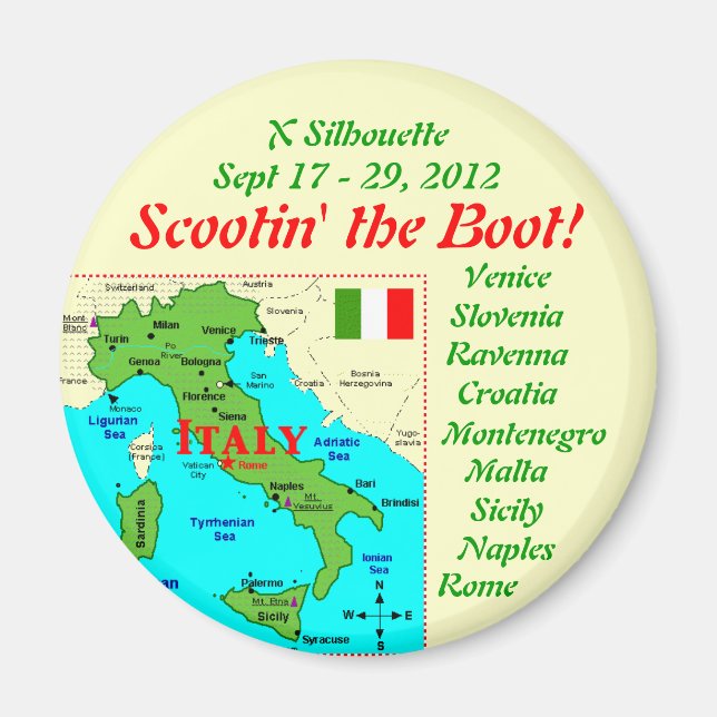 aimant frigo scootin'theboot (Devant)