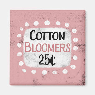 Aimant frigorifique 25 Cents Fleurs de Coton