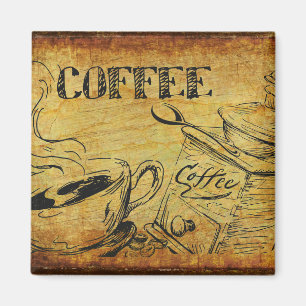 Aimant frigorifique au café