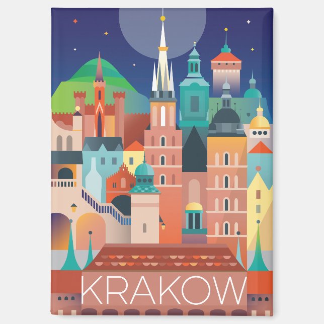 Aimant frigorifique de Cracovie (Recto)