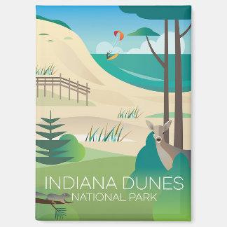 Aimant frigorifique du parc national des dunes d'I