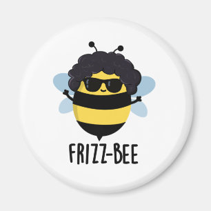 Aimant Frizz-Bee Funny Afro Bee Pun