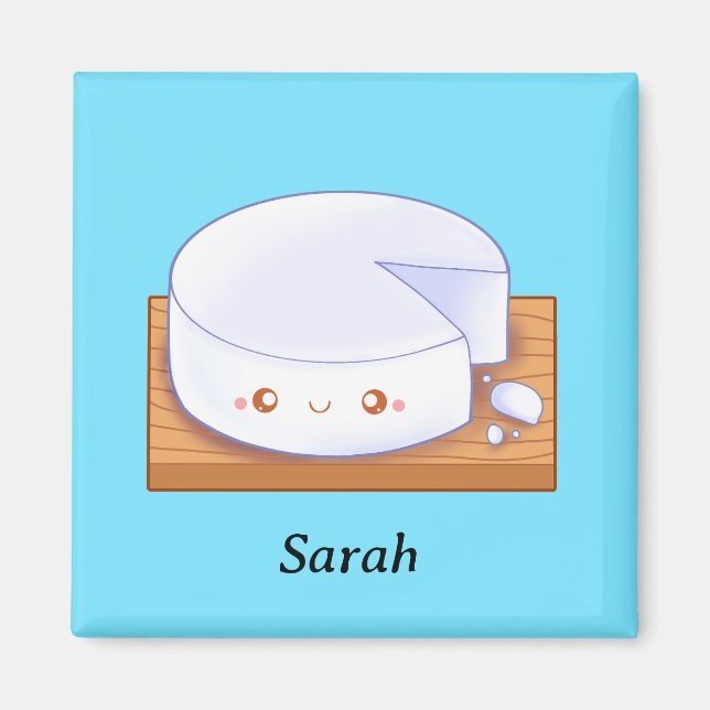 Aimant Fromage blanc mexicain Queso Fresco (Devant)